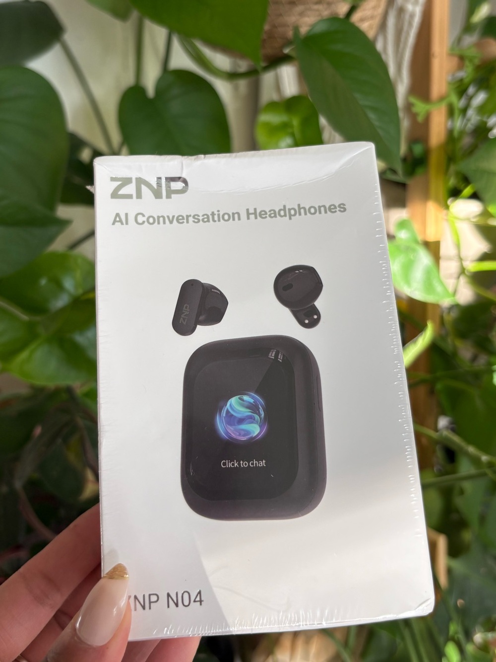 AI Conversion Wireless Earbuds with LED Charging Case – Black